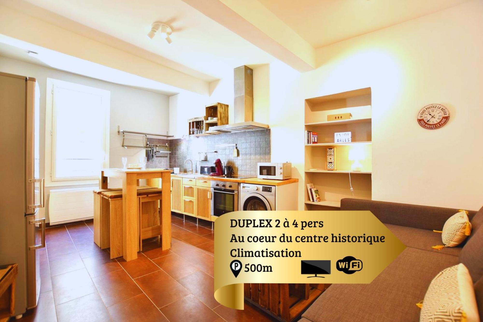 Succes - Tres Beau Duplex- Coeur D'Arles- Climatisationアパートメント エクステリア 写真